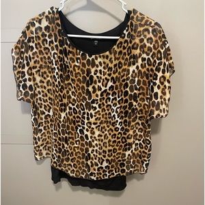M Express Cheetah Print Shirt